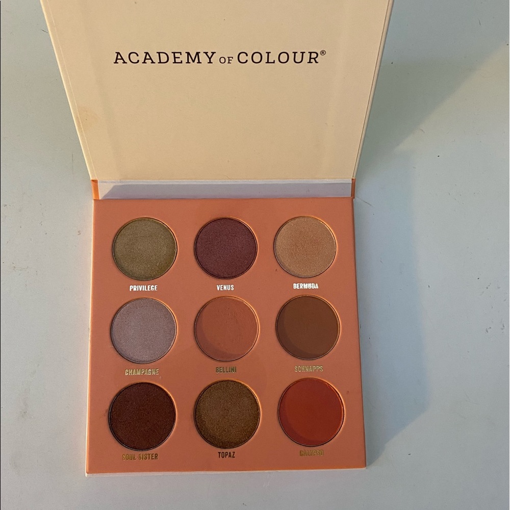 Academy of Colour peach scented palette